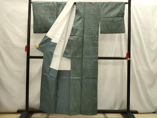 平和屋着物■上質な紬 霞文 正絹 逸品 AABI3945sx