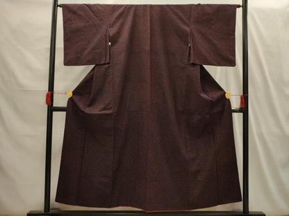 平和屋着物■上質な紬 裂取り吉祥文 正絹 逸品 AABI3948sx