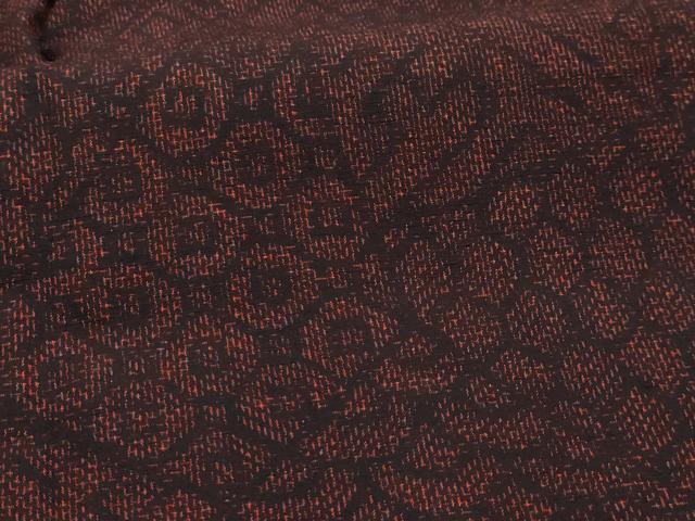 平和屋着物■上質な紬 裂取り吉祥文 正絹 逸品 AABI3948sx