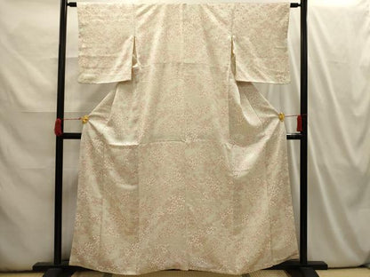 平和屋着物■上質な小紋 霞花文 正絹 逸品 AABI3949sx