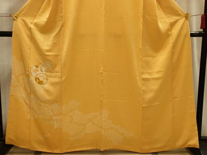 平和屋着物■訪問着　刺繍　花鼓文　正絹　逸品　AABI3954sx