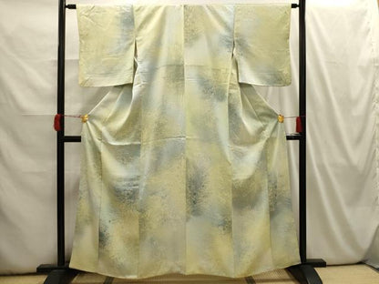 平和屋着物■上質な小紋　草花文　暈し染め　正絹　逸品　AABI3958sx