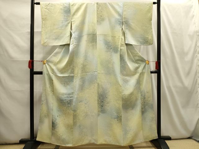 平和屋着物■上質な小紋　草花文　暈し染め　正絹　逸品　AABI3958sx