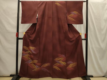 平和屋着物■訪問着　刺繍　立波文　暈し染め　正絹　逸品　AABI3959sx