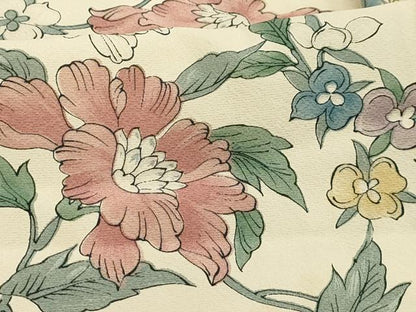 平和屋着物■上質な小紋　草花文　正絹　逸品　AABI3963sx