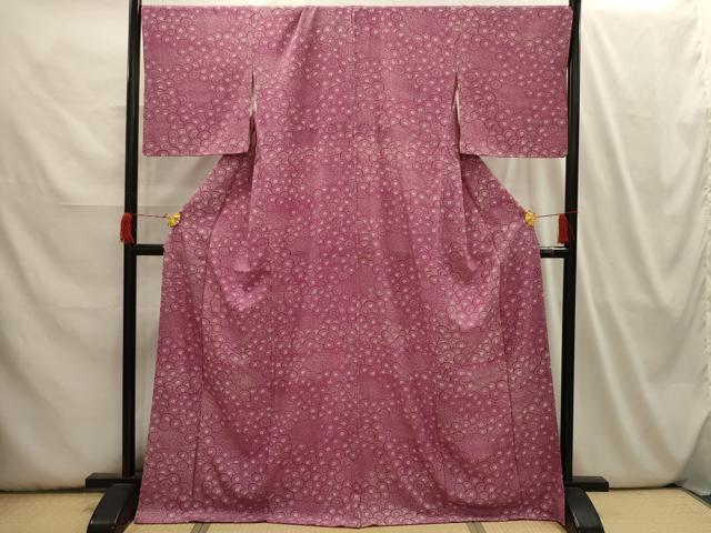平和屋着物■上質な小紋　菊尽くし　正絹　逸品　AABI3965sx