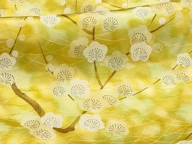 平和屋着物■上質な小紋　枝梅文　暈し染め　正絹　逸品　AABI3969sx