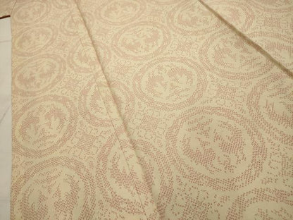 平和屋着物■上質な紬　双鳥丸文　正絹　逸品　AABI3977sx