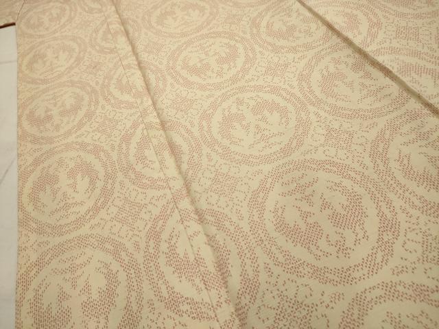 平和屋着物■上質な紬　双鳥丸文　正絹　逸品　AABI3977sx
