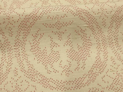 平和屋着物■上質な紬　双鳥丸文　正絹　逸品　AABI3977sx