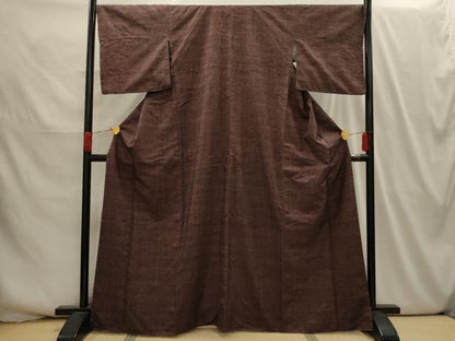 平和屋着物■上質な紬　霞文　正絹　逸品　AABI3978sx