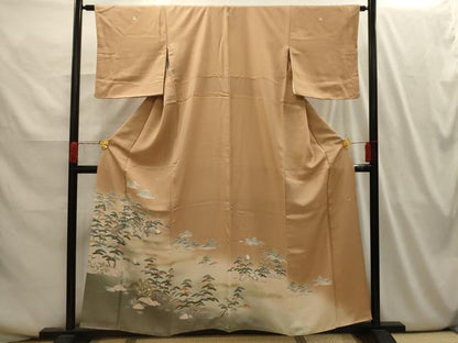平和屋着物■豪華色留袖 作家物 刺繍 浜松文 暈し染め 金彩 金銀糸 正絹 逸品 AABI3987sx