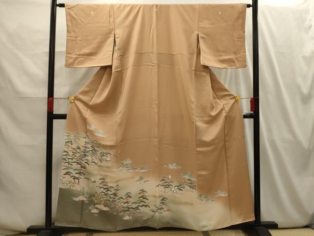 平和屋着物■豪華色留袖 作家物 刺繍 浜松文 暈し染め 金彩 金銀糸 正絹 逸品 AABI3987sx
