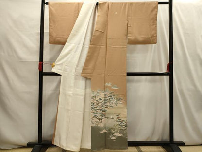 平和屋着物■豪華色留袖 作家物 刺繍 浜松文 暈し染め 金彩 金銀糸 正絹 逸品 AABI3987sx
