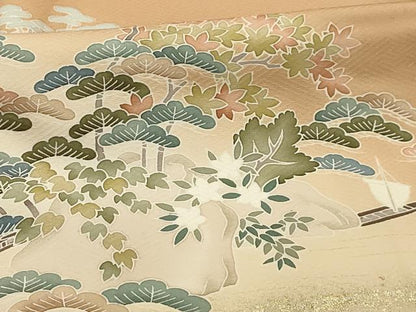 平和屋着物■豪華色留袖 作家物 刺繍 浜松文 暈し染め 金彩 金銀糸 正絹 逸品 AABI3987sx