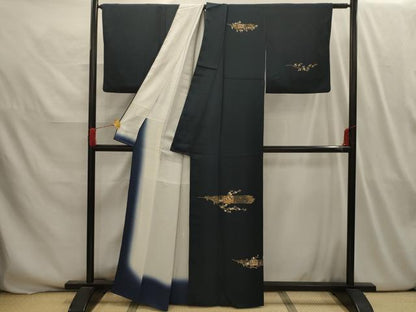 平和屋着物■訪問着 枝花文 金彩 正絹 逸品 AABI3992sx