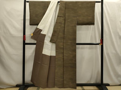 平和屋着物■虹色創家 本郷大田子 小紋 霞文 暈し染め 正絹 逸品 AABI3993sx