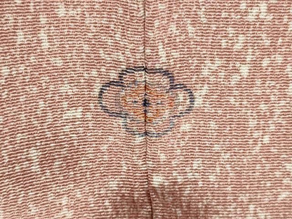 平和屋着物■訪問着 刺し子刺繍 横段花文 正絹 逸品 AABI3994sx