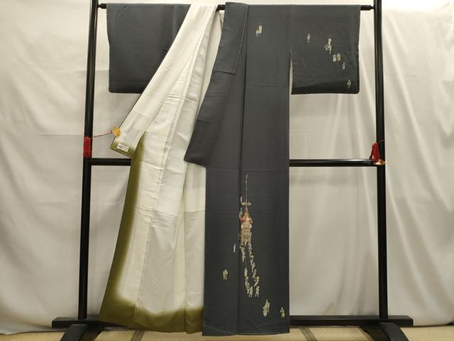 平和屋着物■訪問着 山車文 正絹 逸品 AABI4000sx