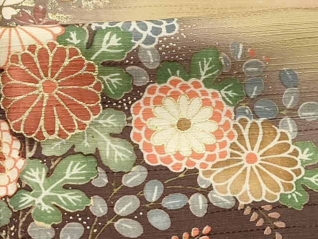 平和屋着物■訪問着　草花文　暈し染め　金彩　正絹　逸品　AABI4003sx