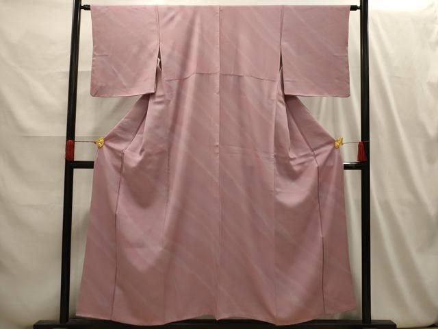 平和屋着物■上質な小紋　流水文　暈し染め　反端付き　正絹　逸品　AABI4006sx