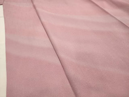 平和屋着物■上質な小紋　流水文　暈し染め　反端付き　正絹　逸品　AABI4006sx