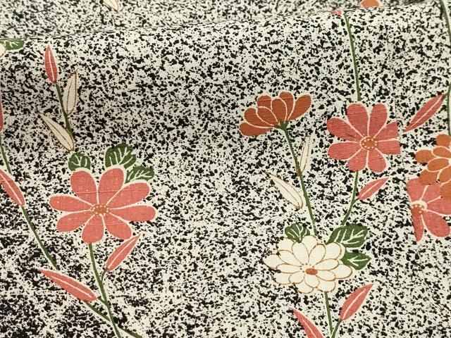 平和屋着物■上質な小紋　籠目花文　正絹　逸品　AABI4028sx