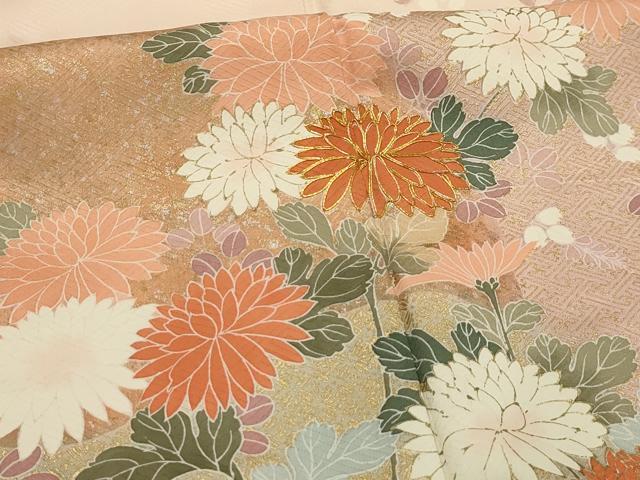 平和屋着物■訪問着　駒刺繍　花籬文　金銀彩　正絹　逸品　AABI4037sx
