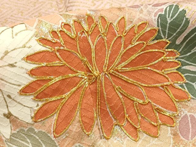 平和屋着物■訪問着　駒刺繍　花籬文　金銀彩　正絹　逸品　AABI4037sx