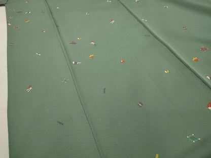 平和屋着物■上質な小紋　宝尽くし　金彩　正絹　逸品　AABI4040sx