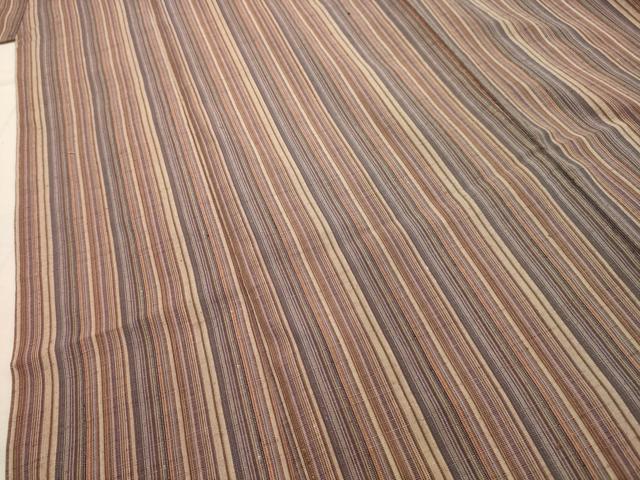 平和屋着物■上質な紬　間道　正絹　逸品　AABI4055sx