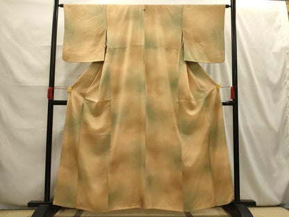 平和屋着物■上質な小紋　霞文　暈し染め　正絹　逸品　AABI4056sx