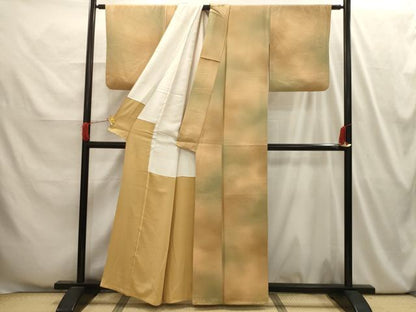 平和屋着物■上質な小紋　霞文　暈し染め　正絹　逸品　AABI4056sx