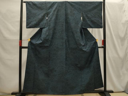 平和屋着物■上質な紬　風景文　正絹　逸品　AABI4058sx