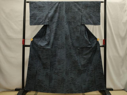 平和屋着物■上質な紬　風景文　正絹　逸品　AABI4064sx