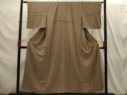 平和屋着物■上質な小紋　間道　正絹　逸品　AABI4065sx