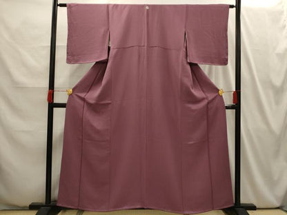 平和屋着物■上質な色無地　渦巻地紋　鴇浅葱色　正絹　逸品　AABI4066sx