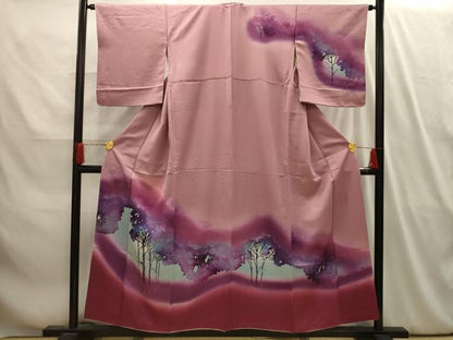 平和屋着物■訪問着　作家物　風景文　暈し染め　正絹　逸品　AABI4080sx