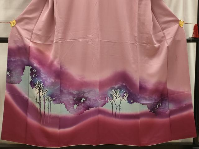 平和屋着物■訪問着　作家物　風景文　暈し染め　正絹　逸品　AABI4080sx