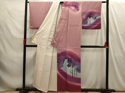 平和屋着物■訪問着　作家物　風景文　暈し染め　正絹　逸品　AABI4080sx