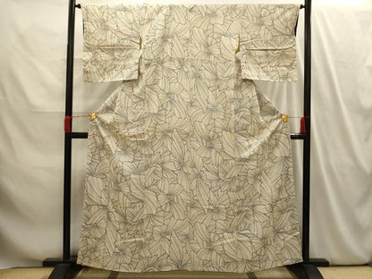 平和屋着物■上質な小紋　花尽くし　正絹　逸品　AABI4084sx