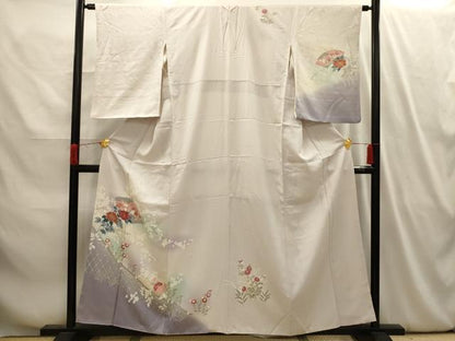 平和屋着物■訪問着　地紙花籬文　暈し染め　金彩　正絹　逸品　AABI4087sx