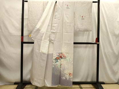 平和屋着物■訪問着　地紙花籬文　暈し染め　金彩　正絹　逸品　AABI4087sx