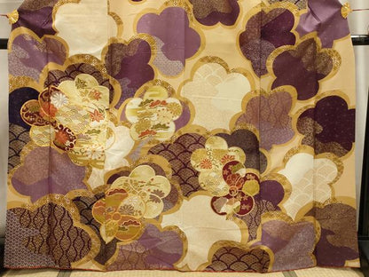 平和屋着物■訪問着 駒刺繍 吉祥ねじ梅文 金彩 正絹 逸品 AABI4091sx