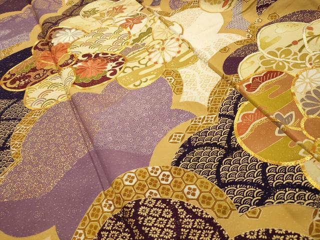 平和屋着物■訪問着 駒刺繍 吉祥ねじ梅文 金彩 正絹 逸品 AABI4091sx