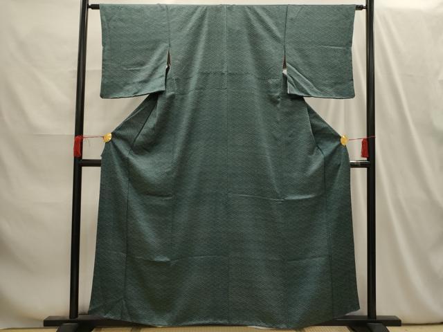平和屋着物■上質な小紋　青海波　正絹　逸品　AABI4095sx