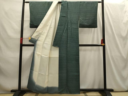 平和屋着物■上質な小紋　青海波　正絹　逸品　AABI4095sx