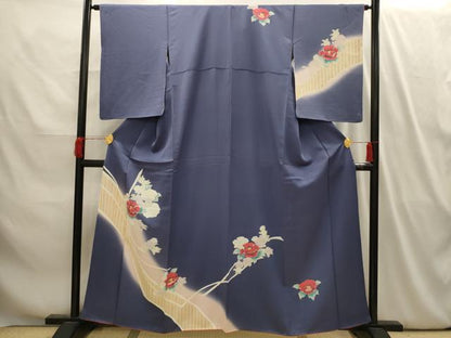 平和屋着物■訪問着　草花文　暈し染め　正絹　逸品　AABI4097sx