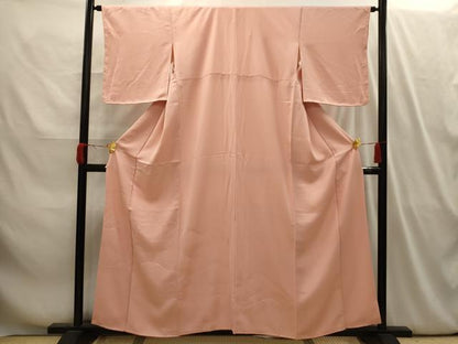 平和屋着物■無地絵羽訪問着　重ね山樹林地紋　一斤染色　正絹　逸品　AABI4099sx