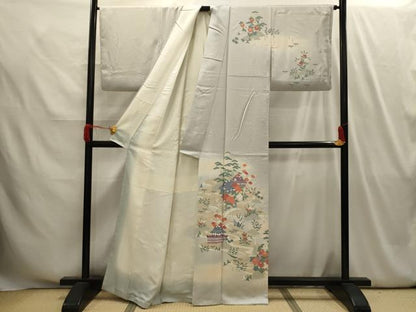 平和屋着物■訪問着　松竹梅風景文　暈し染め　正絹　逸品　AABI4107sx